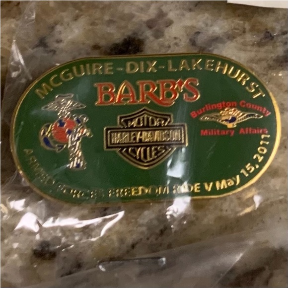 HARLEY DAVIDSON VTG PIN ARMED FORCES FREEDOM RIDE V MAY 15,2011 FORT DIX MCGUIRE - Picture 5 of 7